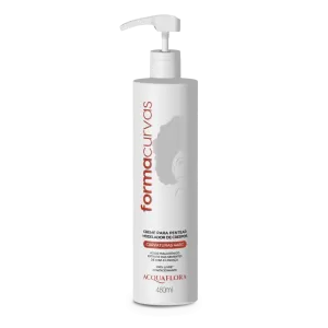 Creme Pentear Modelador Crespos Acquaflora Forma Curvas 480ml definição duradoura proteção solar hidratação intensiva