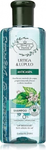 Flores & Vegetais Shampoo Anticaspa Urtiga e Lúpulo 300mL fortalecedor equilibrante