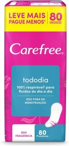 Carefree Protetor Diário Proteção 80 unidades ultrafino sem fragrância