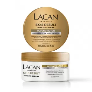 Máscara Reconstrutora Lacan SOS Result 300g nutritiva fortalecedora