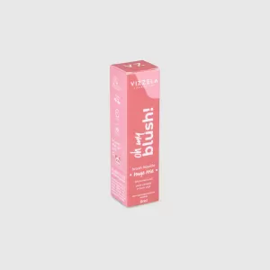 Vizzela Blush Líquido Oh My Blush Rouge Rose 6ml natural vegano