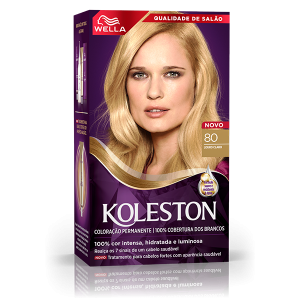 Koleston Tintura 80 Louro Claro 125g hidratante nutritiva