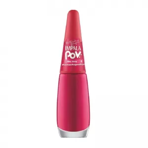 Esmalte Impala POV Antonela Braga Meu Dump – Vermelho Rosado Cremoso, Vegano, Hipoalergênico, Alta Cobertura