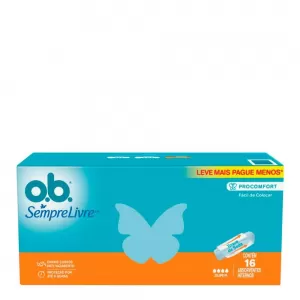 O.B. Absorvente Interno Super 16 unidades fluxo intenso proteção interna