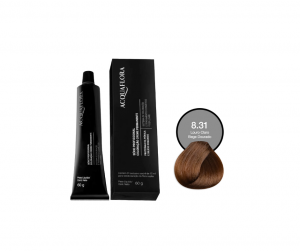 Acquaflora Coloração Creme 60g 8.31 Louro Claro Bege Dourado cobertura uniforme brilho intenso