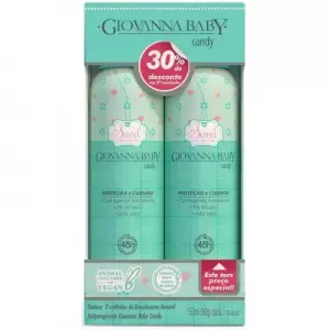 Kit Giovanna Baby Candy Desodorante Aerosol 150ml hidratante refrescante