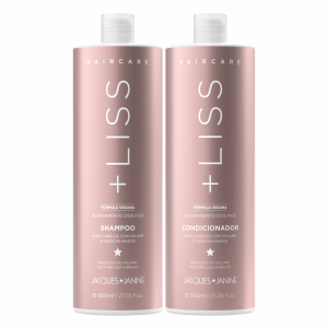 Jacques Janine Kit Hair Care Liss Shampoo 800ml Condicionador 750ml alinhante antifrizz