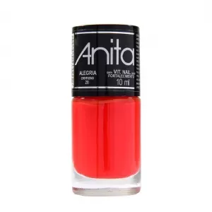 Esmalte Anita Alegria Cremoso 10ml cobertura intensa brilho duradouro