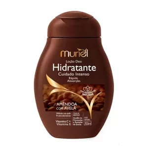 Muriel Loção Hidratante Corporal Amêndoa com Avelã 200ml hidratante desodorante