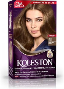 Koleston Tintura 61 Louro Cinza Escuro 125g hidratante nutritiva