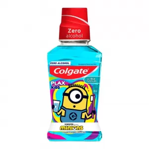 Enxaguante Bucal Colgate Plax Kids Minions Tutti Frutti 250mL infantil suave