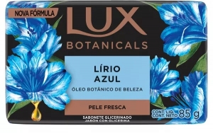 Lux Sabonete Barra Botanicals Lírio Azul 85g hidratante refrescante