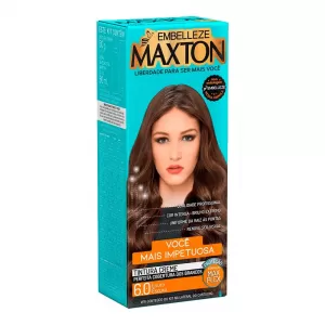 Maxton Coloração Creme 6.0 Louro Escuro 125g hidratante brilho intenso