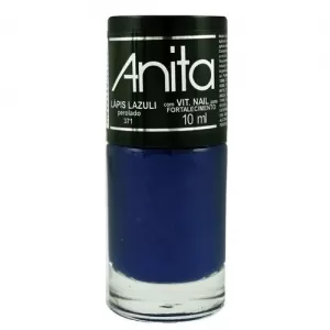 Esmalte Anita Lápis Lazuli Perolado Vegano 10 ml secagem rápida fortalecedor