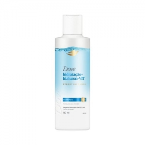 Dove Shampoo 190ml Hidratação + Hialuron-Vit cabelos ressecados maciez brilho natural