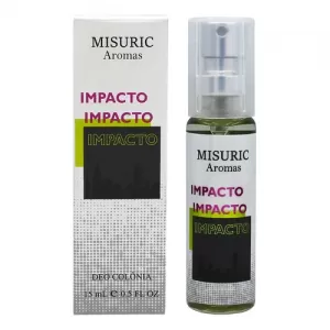 Misuric Perfume Masculino Impacto 15ml aroma oriental amadeirado