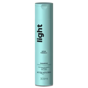Shampoo Acquaflora Light 300ml sem sal cabelos finos fortalecimento volume