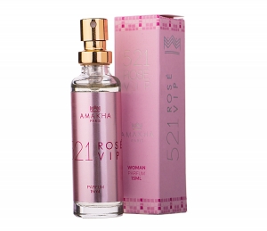 Perfume Amakha Paris 521 Vip Rosé 15ml feminino floral frutado