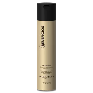 Shampoo Acquaflora 15 Benefícios Ácido Hialurônico 300ml hidratação intensa proteção antioxidante