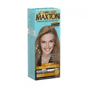 Maxton Coloração Creme 8.0 Louro Claro 125g hidratante brilho luminoso