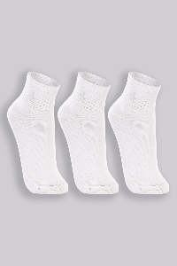 Meia Lupo Cano Médio Kit 3 Branco Tamanho M conforto ajuste