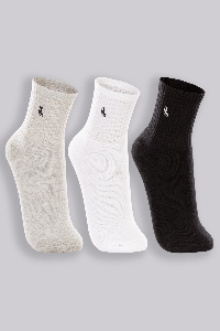 Meia Lupo Cano Médio Masculina Kit 3 M Mista conforto durabilidade respirabilidade