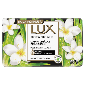 Lux Sabonete Barra Botanicals Capim limão Frangipani 85g hidratante refrescante