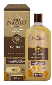 Tio Nacho Shampoo Anti-idade 415ml fortalecedor antioxidante