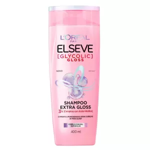 Elseve Shampoo Glycolic Gloss 400ml hidratante iluminador