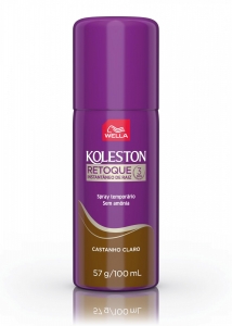 Koleston Retoque Instantâneo Spray Castanho Claro 100ml prático natural