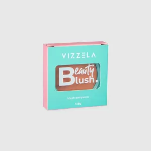 Vizzela Beauty Blush Beauty Queen 4,6g compacto hidratante antioxidante
