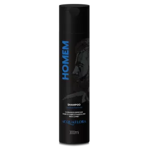 Shampoo Acquaflora Homem Cabelos Normais – Sem Sal, Brilho Natural, Limpeza Suave