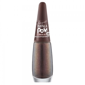 Esmalte Top Coat Impala Glow Up – Brilho Intenso, Vegano, Secagem Rápida