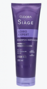 Eudora Siàge Shampoo Matizador Loiro Expert 250ml desamarelador protetor
