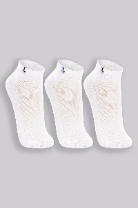 Kit 3 Meias Lupo Cano Curto Masculina Tamanho P branco conforto durabilidade