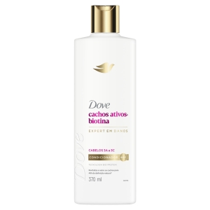 Dove Condicionador 370ml Cachos Ativos + Biotina cabelos cacheados definição nutrição antifrizz