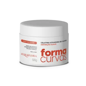 Gelatina Ativadora de Cachos Forma curvas Acquaflora 500g hidratação intensa definição suave