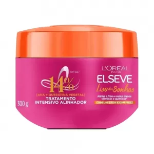 Elseve Máscara de Tratamento Liso dos Sonhos 300g nutritivo antifrizz