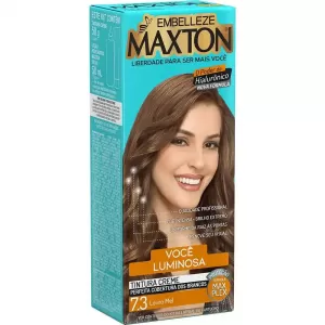Maxton Tintura Creme 7.3 Louro Mel 125g hidratante brilho radiante