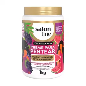 Salon Line Creme para Pentear Óleo Extraordinário Uva Melancia 1kg nutritivo definidor