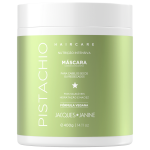 Jacques Janine Hair Care Pistachio Máscara Capilar 400g hidratante anti-frizz
