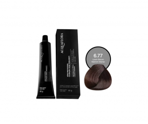 Acquaflora Coloração Creme 60g 6.77 Louro Escuro Marrom Intenso cobertura uniforme brilho intenso