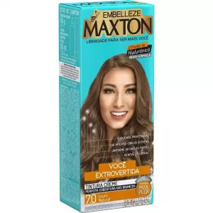 Maxton Coloração Creme 7.0 Louro Natural 125g hidratante brilho uniforme