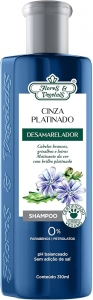 Flores & Vegetais Shampoo Matizante Platinado 300ml hidratante vegano