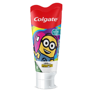 Pasta de Dente Infantil Colgate Minions Bubble Fruit 100g anticaries divertida