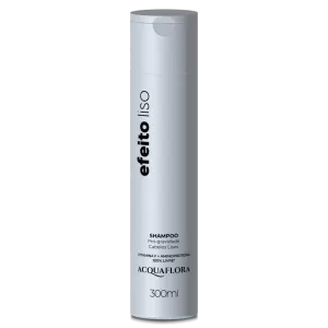 Shampoo Acquaflora Efeito Liso 300ml sem sal proteção térmica redução de frizz