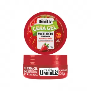 Muriel Cera Gel Umidiliz Morango 120g fixadora definidora