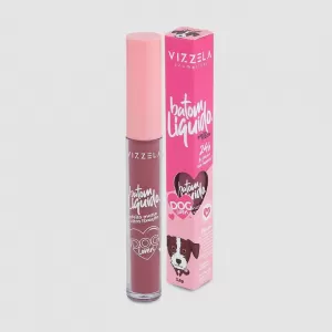 Batom Líquido Matte Vizzela Vira-Lata Dog Lovers 3,5g alta cobertura longa duracao
