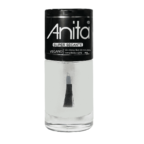Anita Super Secante Vegano 10ml brilho intenso fortalecedor