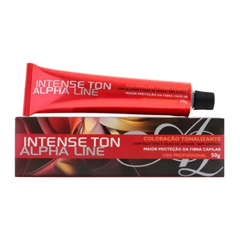 Alpha Line Tonalizante 50g hidratante nutritivo 4.0 Castanho Médio